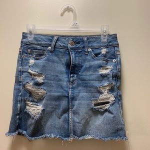 American eagle denim skirt
